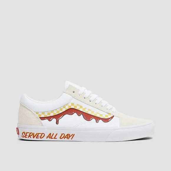 VANS OLD SKOOL SHOES - VAN DOREN SPECIAL TRUE WHITE M7 W8.5 - Picture 2 of 11